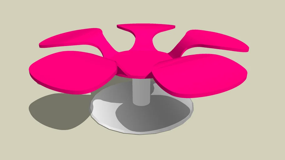 coffee table like a flower