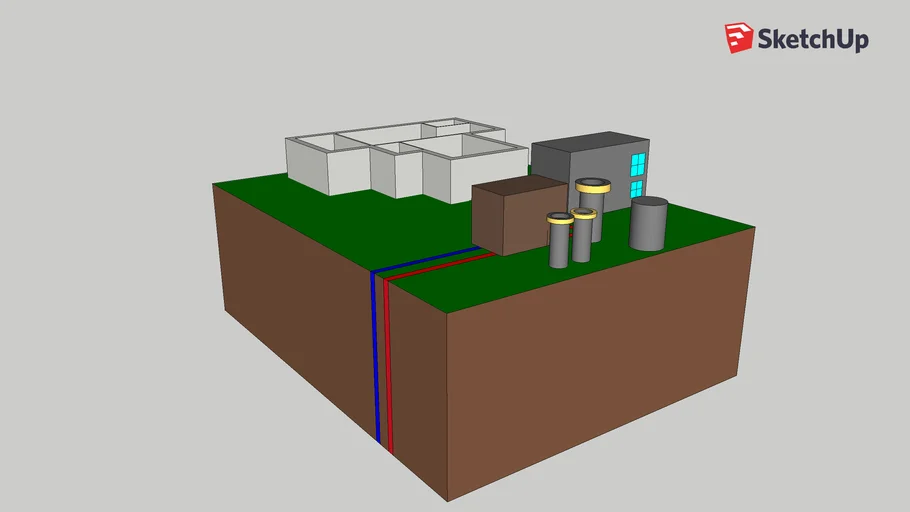 Modelo Maqueta Energía Geotérmica