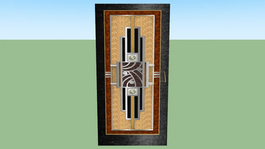 art deco door