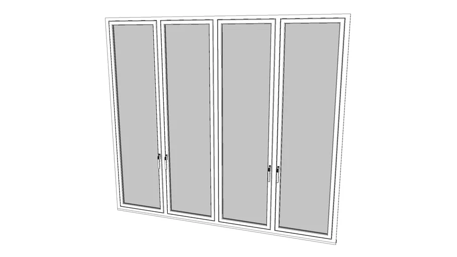 Aluminium Window 2400w x 2100h