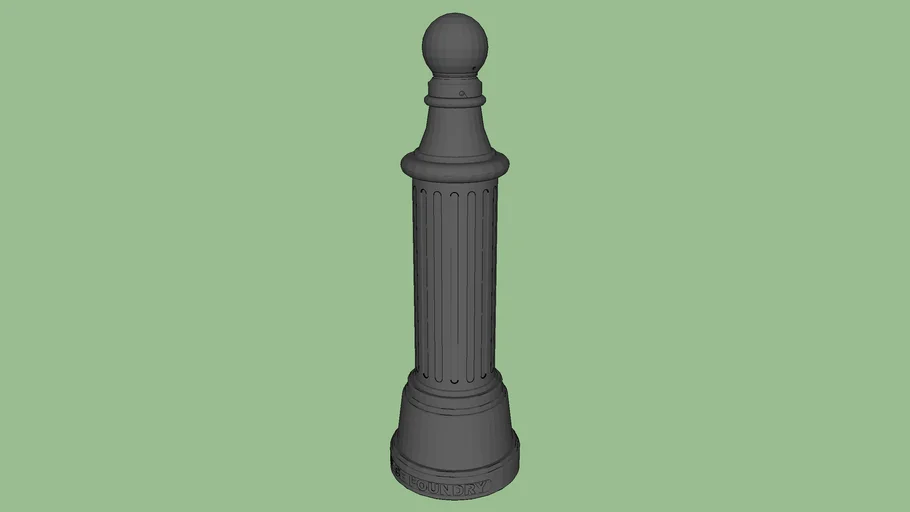 R-7584 decorative bollard