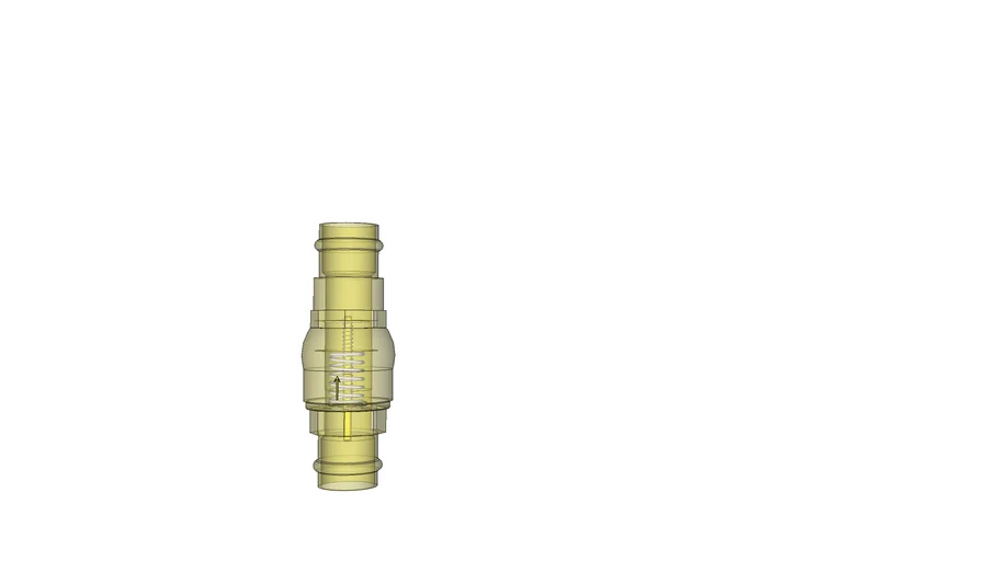 Válvula check con émbolo / Check valve of piston / Válvula de retenção com émbolo 