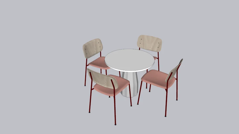 Mesa com 4 cadeiras