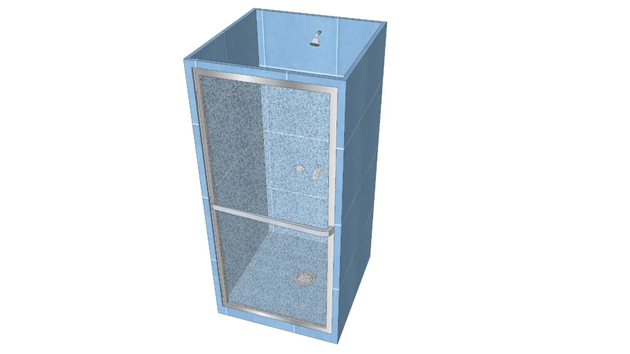 Bathroom Shower Enclosed Stall | 3D Warehouse