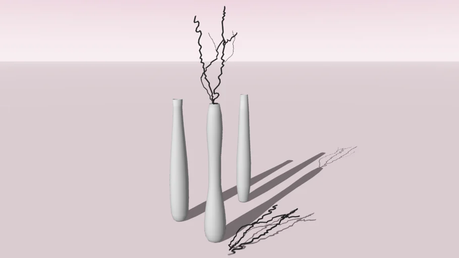 Décoration Long Vase