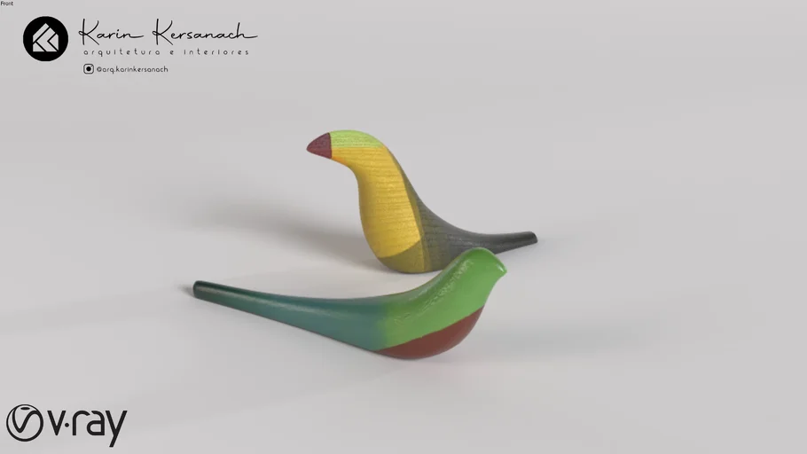 Decoração de pássaros