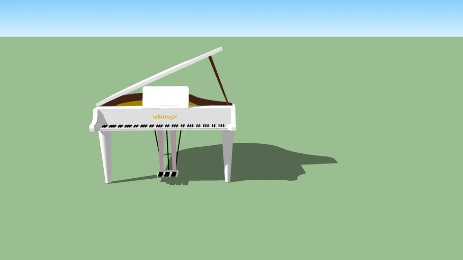 Piano de Cauda Branco
