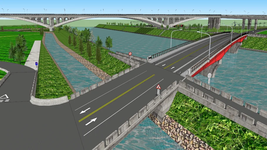 國5冬山河拱橋 (半虛構)