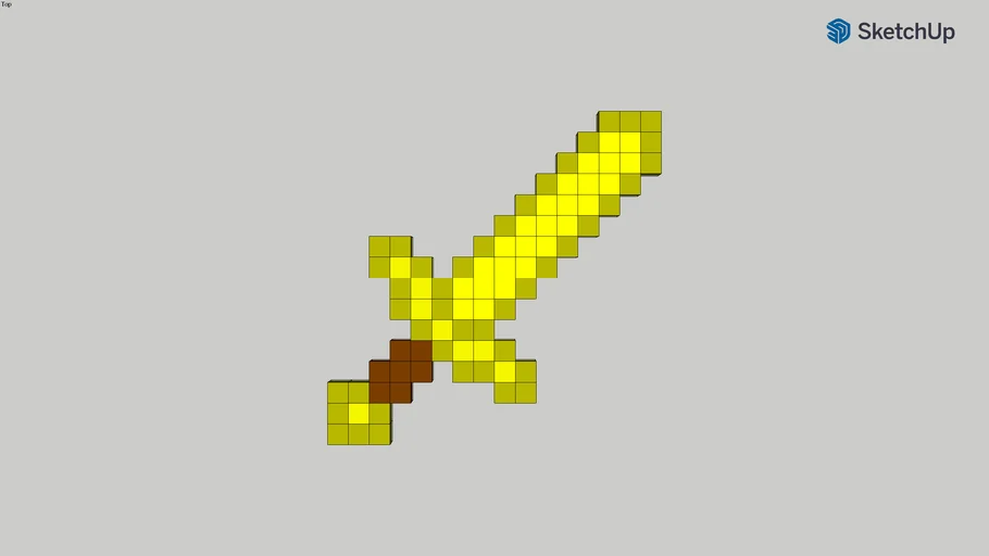Minecraft Golden Sword | 3D Warehouse