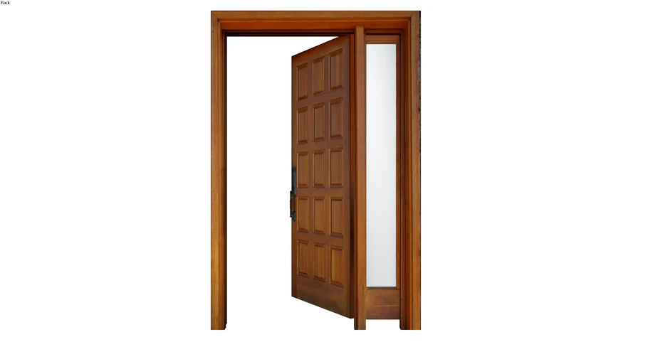 Door Wood 5 - Open