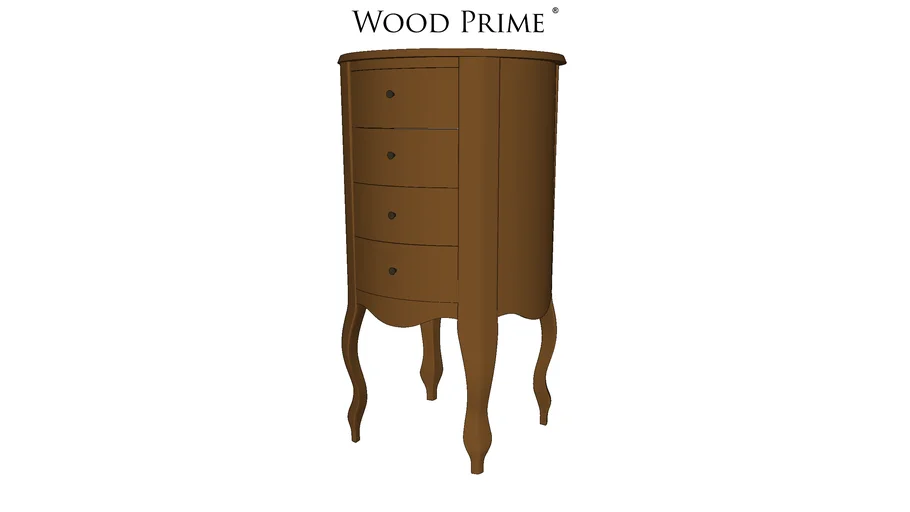 Barrica Clássica Luis XV 4 Gavetas - Wood Prime