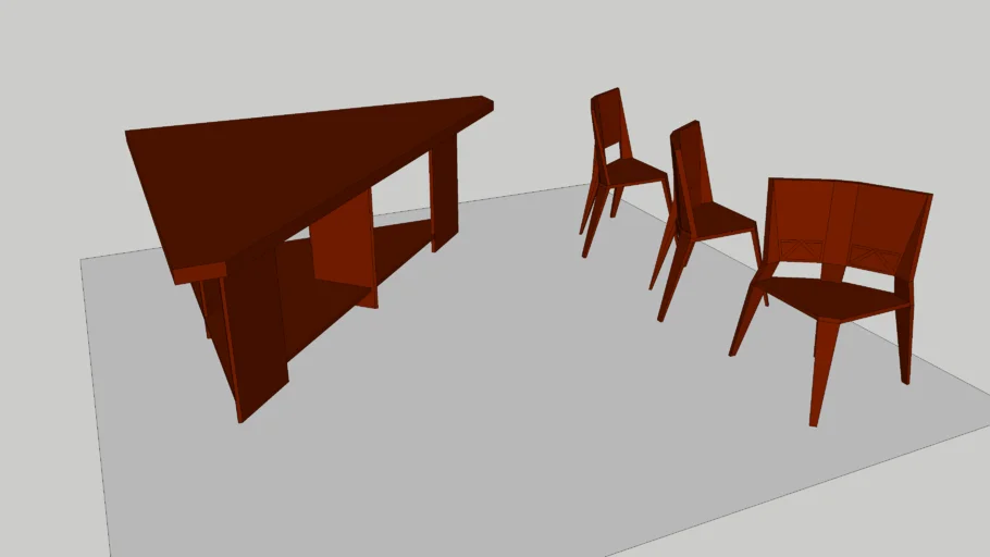 Triangular Dining Table 1