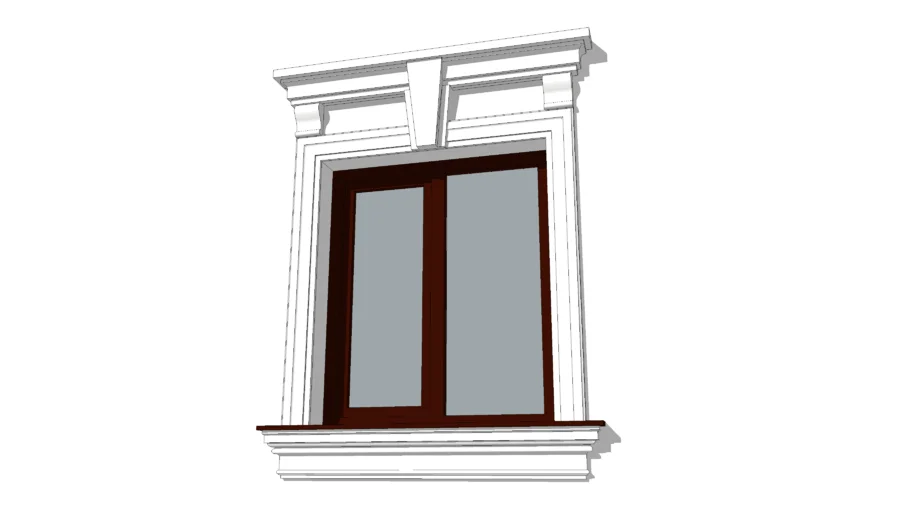 Exterior window frame