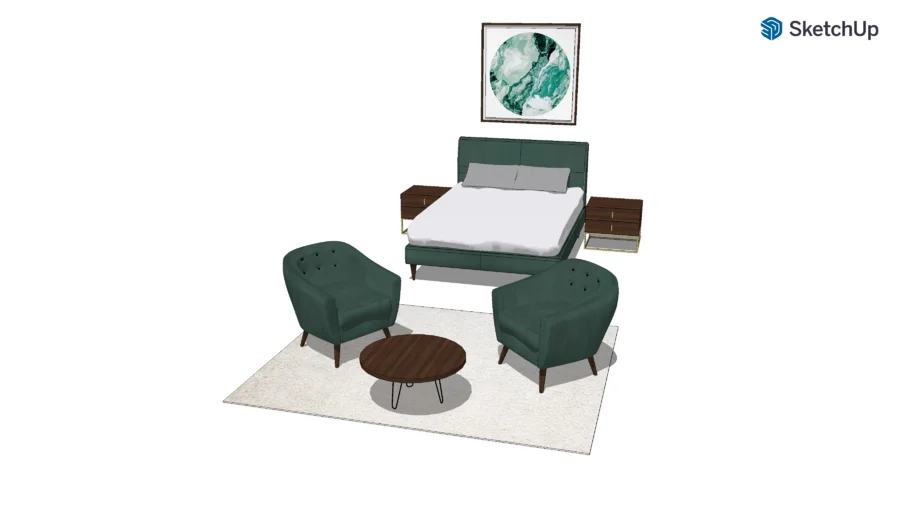 Bedroom set green