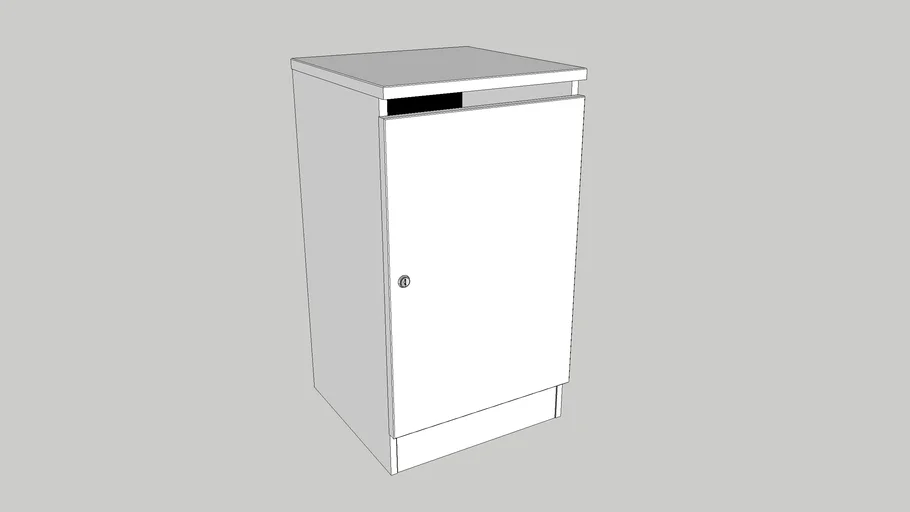 Confidential Waste Cabinet with Lock and Paper Slot - shredding bin