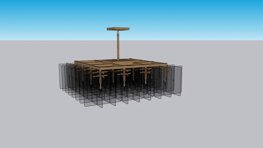 LATTICE SQUARE CHANDELIER 49 RH