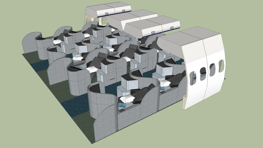 First Class United Airlines - Boeing 777