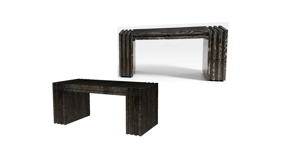 Waylon Executive 70" Grey Oak Desk CB2