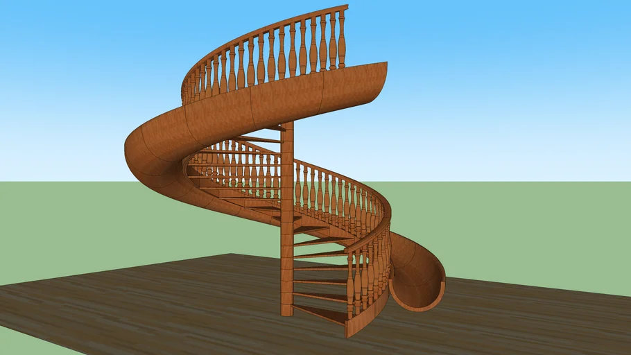 Spiral Stairs with Slide