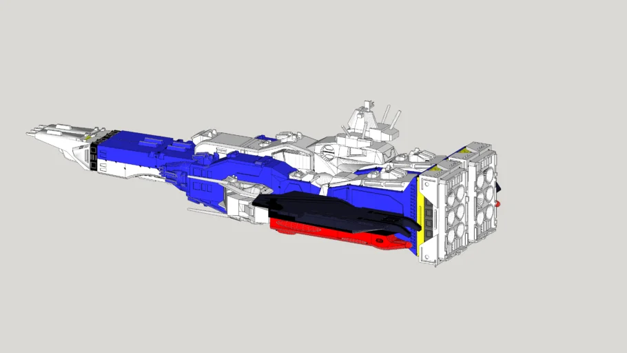Macross Robotech SDF-1 Shipmode 3d Print Ready