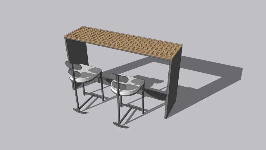 Bar table with seats