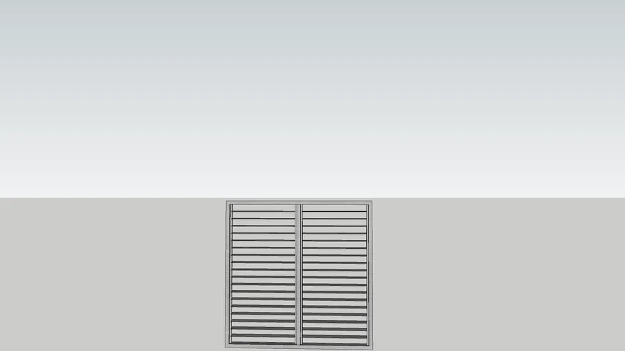 Jalousie Window 1200mm x 1200mm