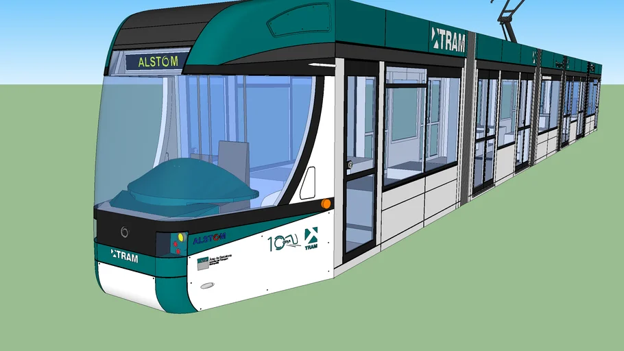 Tranvía de Barcelona / Modelo ficticio