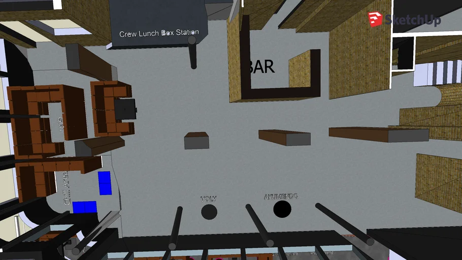 Floorplan ACREW & IMM Crew Lounge | 3D Warehouse