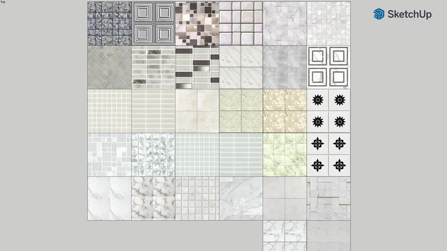 White square tiles texture pack | 3D Warehouse