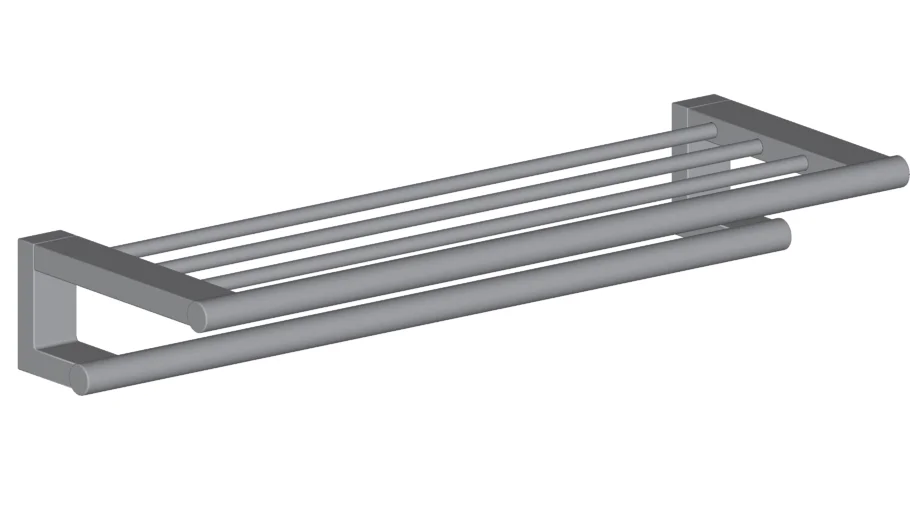 Double bath towel holder EMCO System2 3568 001 60 W650xD232xH102