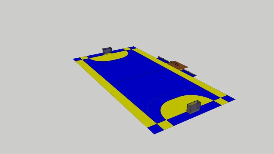 Terrain de handball officiel