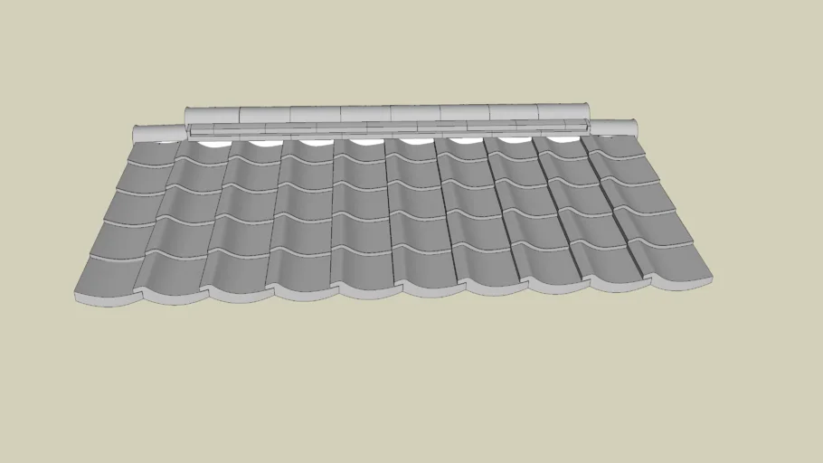 Japanese roof kawara tile　wagata(和型)　kamanoki(鎌軒)　瓦