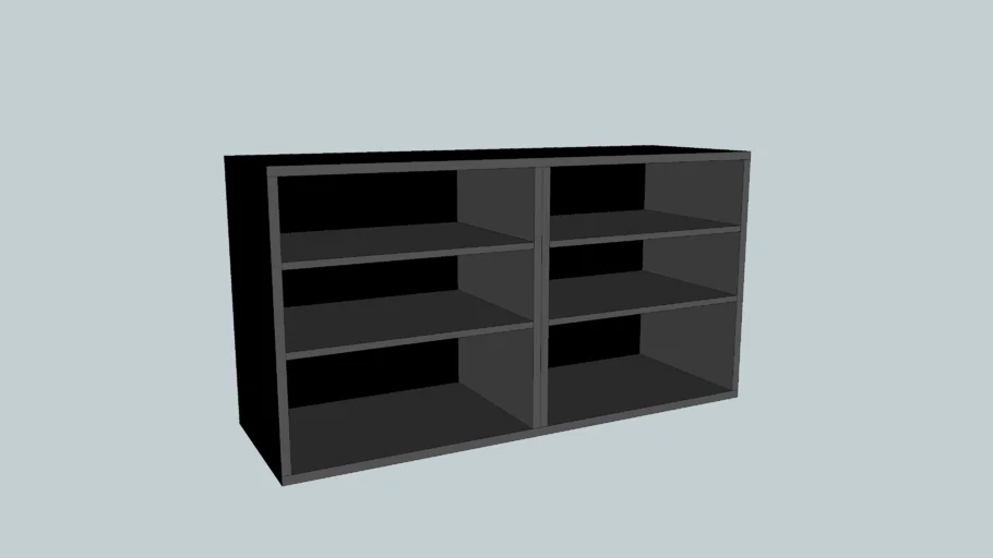 Ikea Besta open kast 120x40x64 zwart