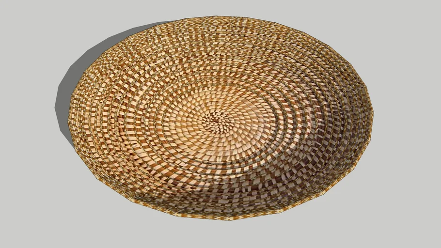 cesta de mesa adorno fibra palha
