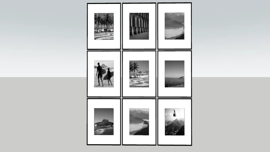 Wall frames vray ready