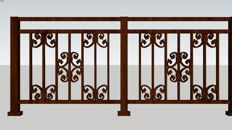 1.Curved Balcony railing