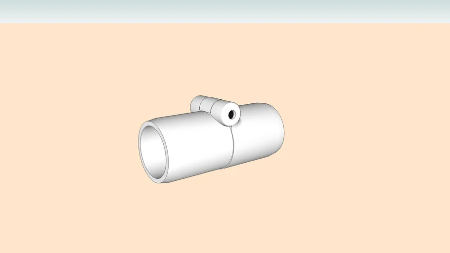 3/4 in. Inline Folding Furniture Grade PVC Coupling - FORMUFIT | 3D ...