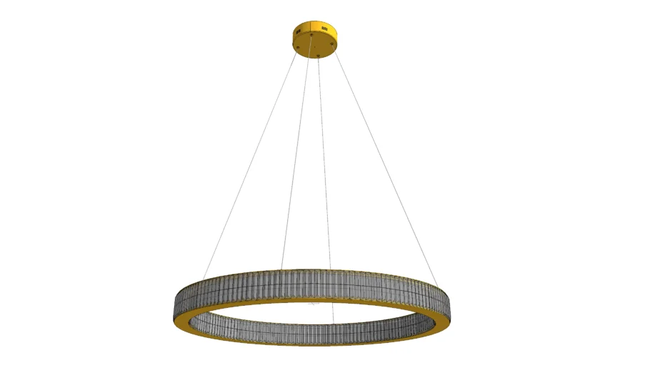 Gold Pendant Circular Chandelier