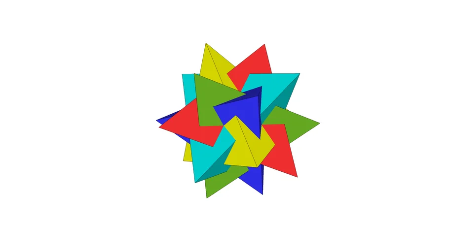 5 tetrahedra compound