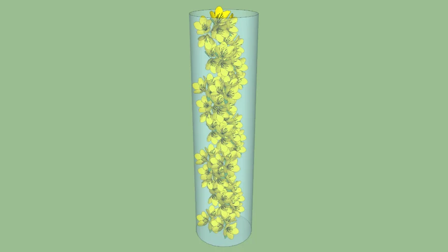 VASO FLORES AMARELAS