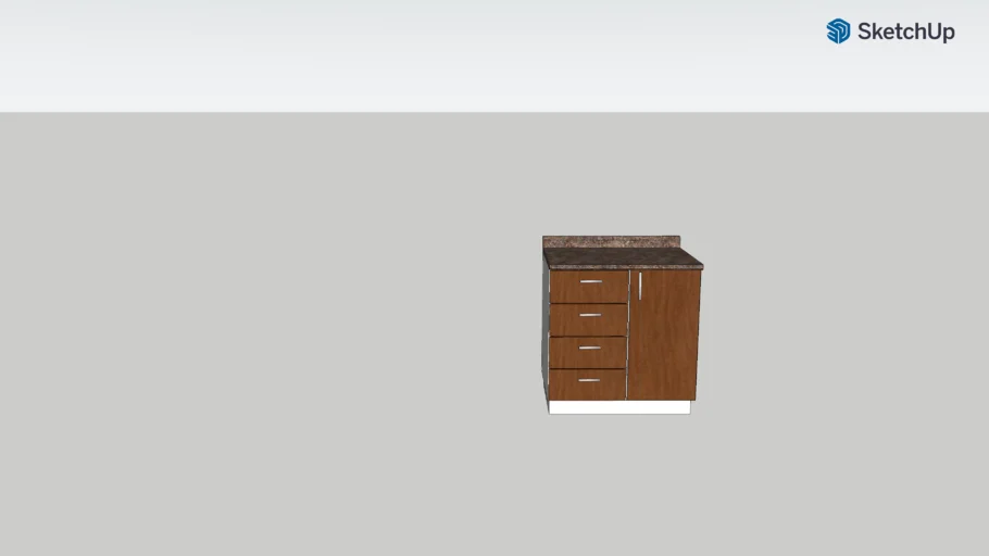 mueble de cocina 85 con gabetas