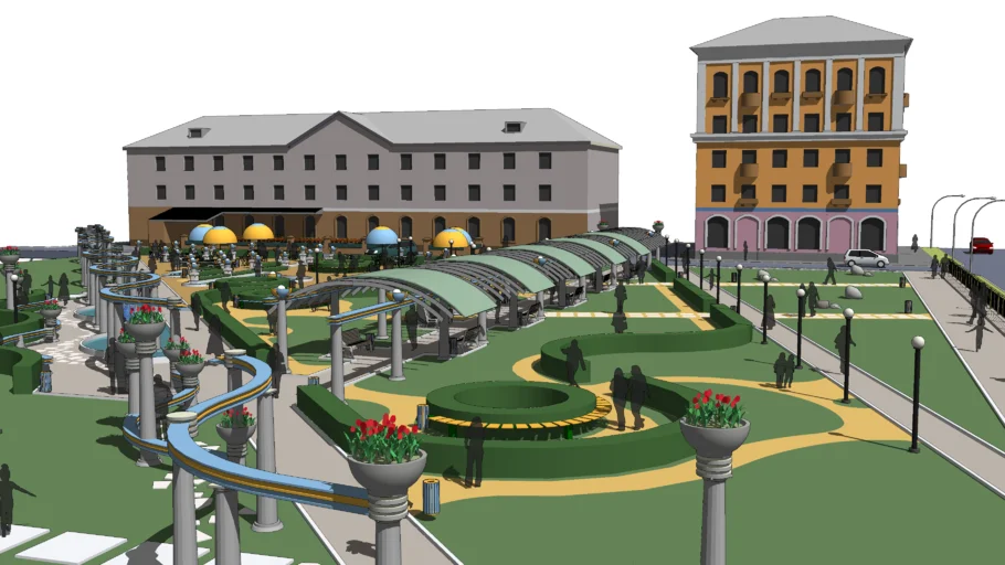 City Park, landscaping, territory design