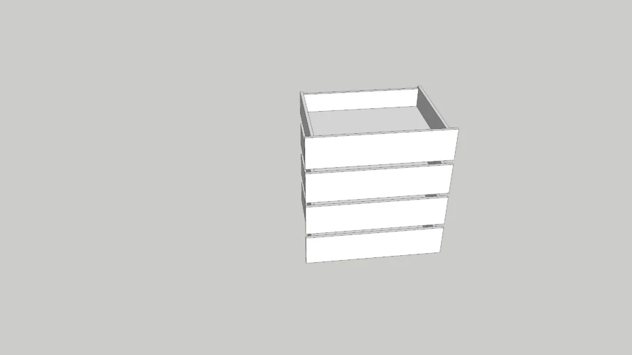 Modulo de gaveta avulsa para guarda roupa
