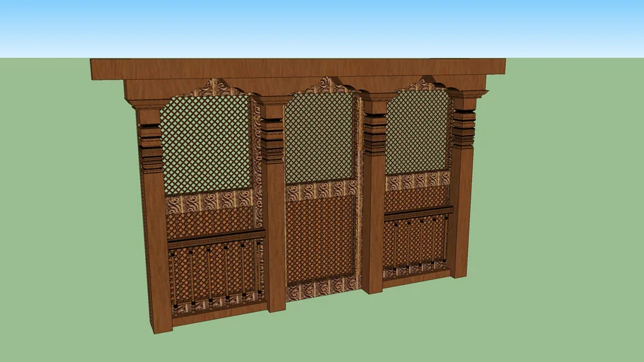 Traditional Nepali Tham door
