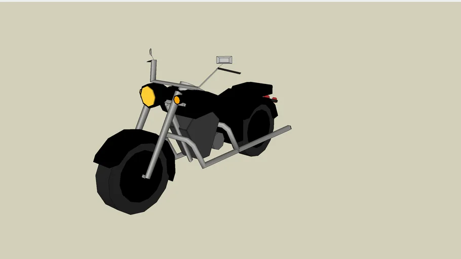 A Jet Black Motorcycle