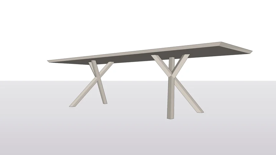 XY tafel recht 3000x900