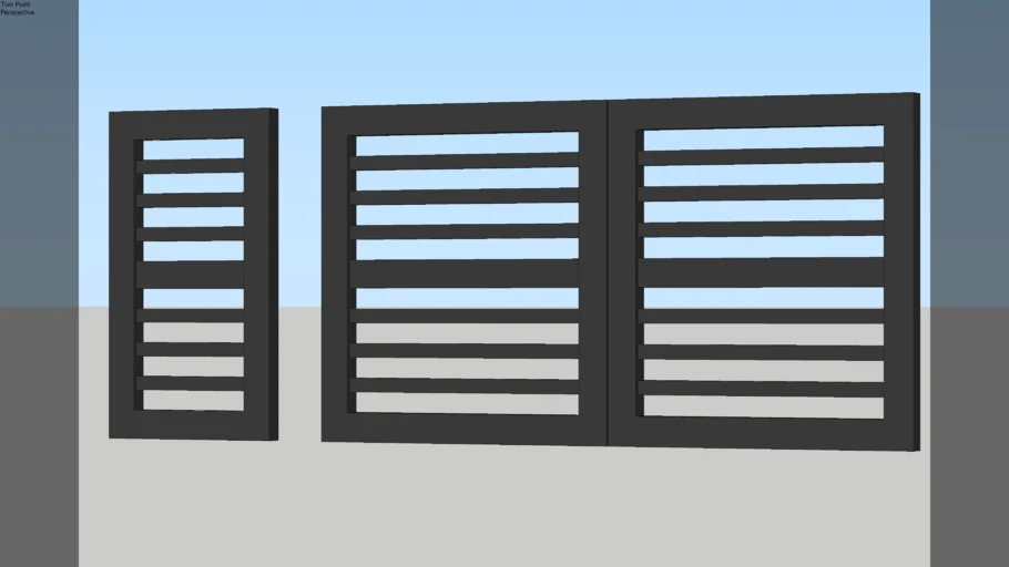 Steel Gate | 3D Warehouse