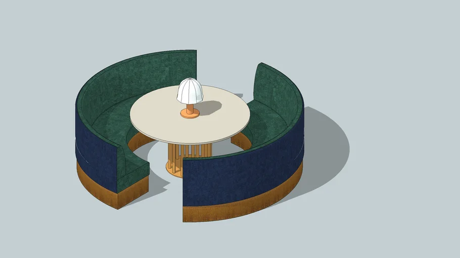 Round restaurant sofa