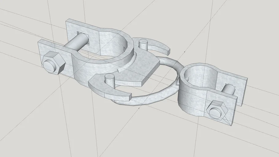 Self Closing Gravity Hinge - Galvanized for chain link fence gates.