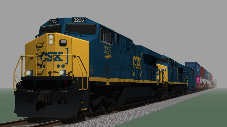 CSX Intermodal Freight Train